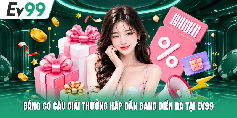Sự Kiện EV99 Mới Nhất - Hướng Dẫn Săn Quà Mỗi Ngày 2 Bảng cơ cấu giải thưởng hấp dẫn đang diễn ra tại EV99