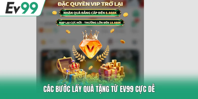 EV99 Tặng Code Tân Thủ - Tổng Hợp Danh Sách Mã Thưởng Mới 2 Các bước lấy quà tặng từ EV99 cực dễ