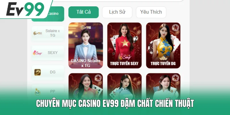 Casino EV99 1 Chuyên mục casino EV99 đậm chất chiến thuật